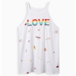 Torrid Graphic Classic Fit Heritage Slub Hi Neck Tank